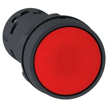Кнопка 22мм красная с возвр. 1NC