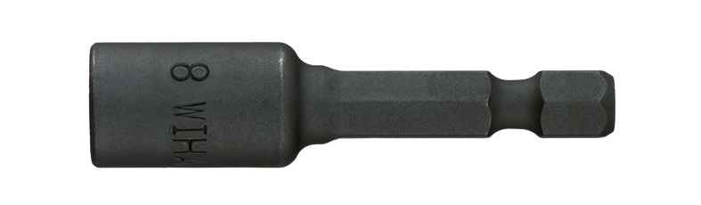 Мощная головка 6,0x50 для торцевого ключа; шестигранник с магнитом, форма E 6,3.