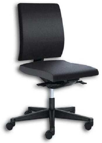 Кресло оператора Swivel chair YEAH without armrests, black