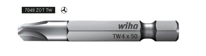 Бит ZOT Torsion, Tri-Wing® с длинной обточенной зоной кручения, 4х90мм (5шт.)