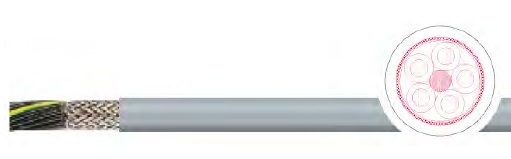 Кабель контрольный ÖPVC-JZ-CY (LIYCY-JZ) 3G1,5 экранированный, 300/500 В, серый