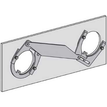 Мех. блокир. 2 повор. рукояток NS100/250