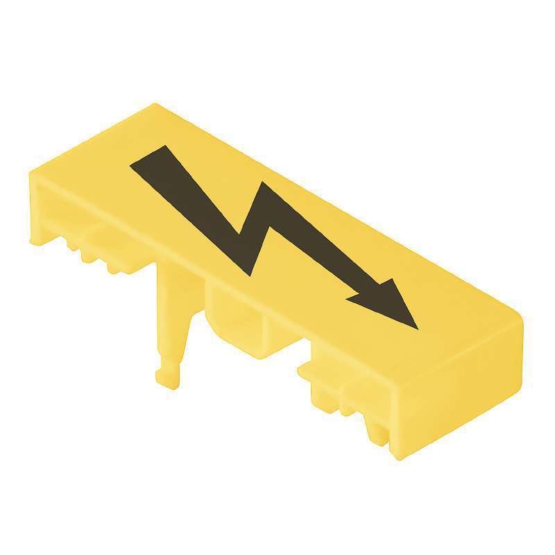 Заглушка WAD12 желтая, с символом "молния"