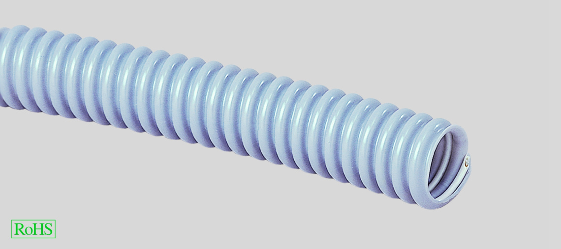 Труба гофрированная S2 PG9 усиленная стальной проволокой Тип S (50м)