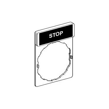 Маркировка 30х40мм с текстом 8х27мм "STOP"