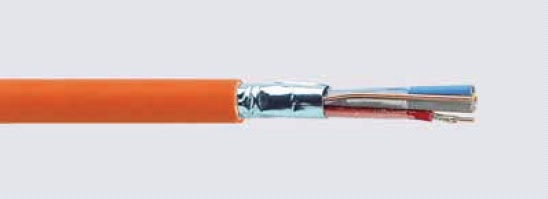 Инсталляционный кабель JE-H(St)H E30 orange 4x2x0,8  для пожарной сигнализации и оповещения