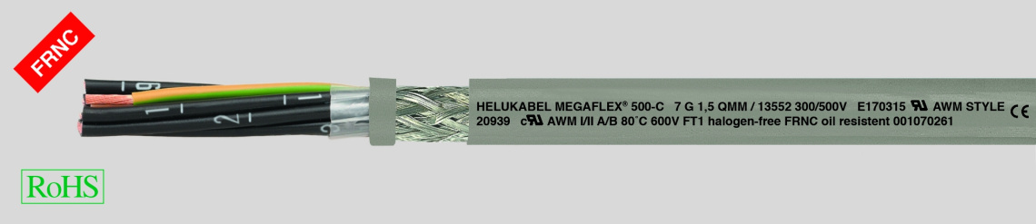 Кабель MEGAFLEX 500-C 4G0,75