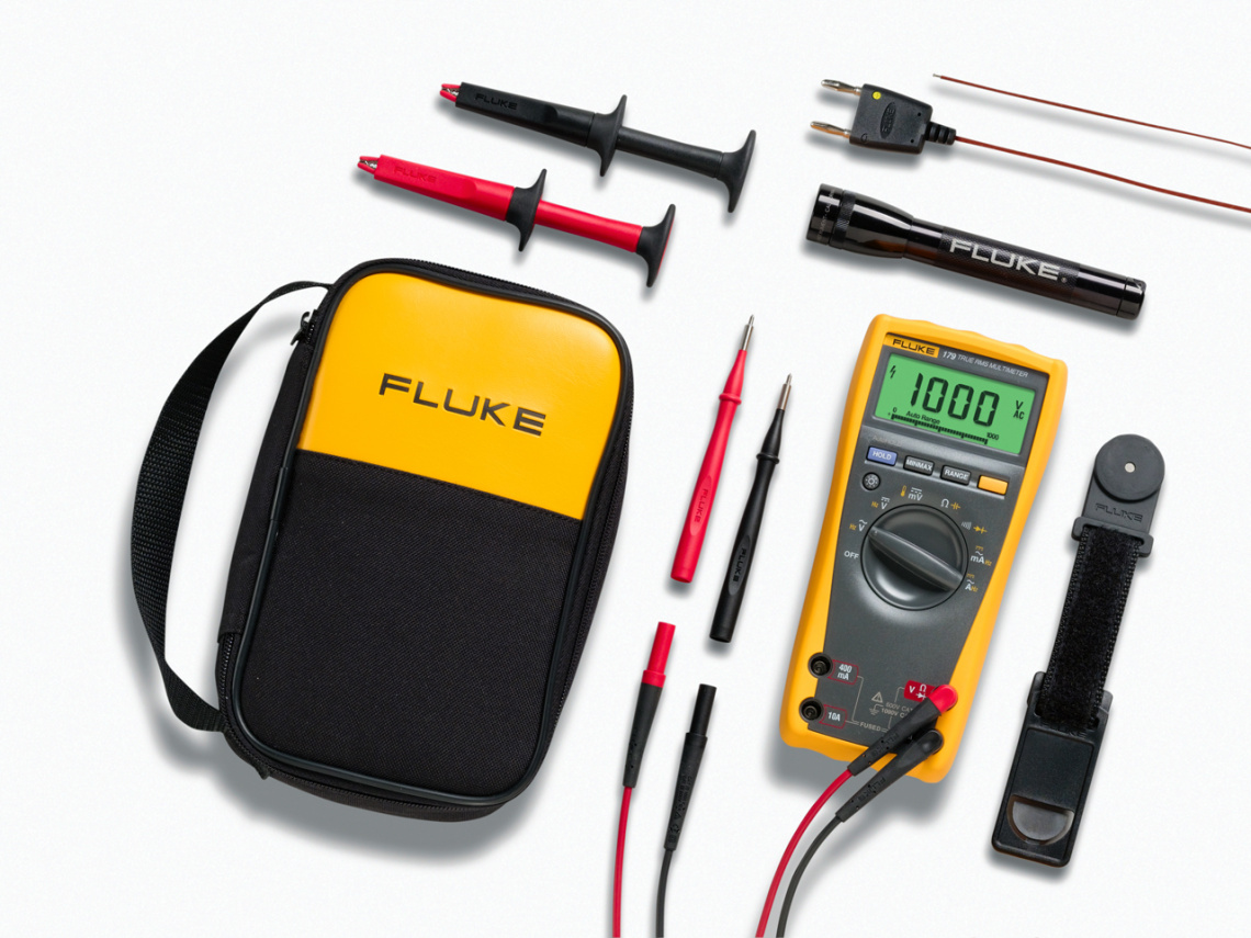 Мультиметр Fluke 179/MAG2 Kit, в комплекте TL224, AC220, TP74, 80BK-1, TPAK, фонарик