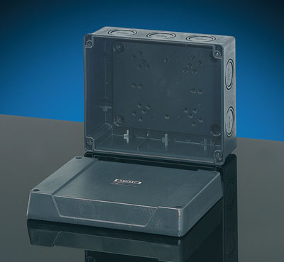 KF 5250- Коробка ответвительная, IP 65, размер 160х200х98, цвет черный, материал полистирол, опрессовка на 10 вводов M 20/25/32/40