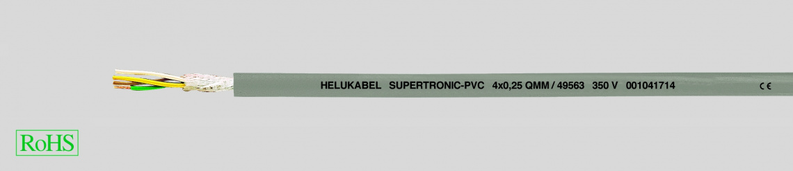 Кабель специальный  SUPERTRONIC-PVC 12X0.25 QMM  для использования в цепных транспортерах.