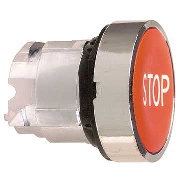 Головка для кнопки 22мм красная "STOP"