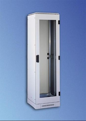 Шкаф "Miracel" 41U 600x800d NS19.6GSR, стеклянная дверь, без боковых панелей, 2 экструдера Т-слот, RAL 7035