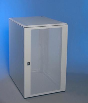 Шкаф напольный "Smaract"/"Server Rack" 24U D900, перфорированная мет. дверь, 4 экструдера с квадратной перфорацией, RAL 7035