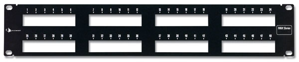 Панель 1U в 19" стойку на 48-MAX модулей, (контейнерная программа)