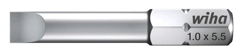 Бит Standard, шлиц, форма C 6,3 , хромованадиевая сталь 1,2x6,5x39 (10шт)
