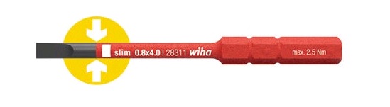 Сменное жало 2831-10 SoftFinish electric slimBit, шлиц 4,0x90