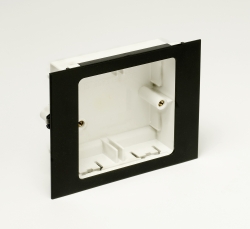 Коробка монтажная STERLING TRUNKING в короб 1G, с лицевой панелью тёмно-серого цвета