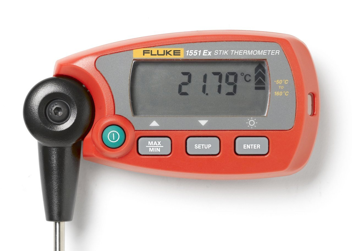 Термометр контактный Fluke 1551A-9 Диапазон от -50 °C до 160 °C, щуп 4,8 мм x 229 мм