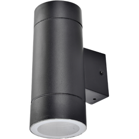 Светильник Ecola GX53 LED 8013A светильник накладной IP65 прозрачный Цилиндр металл. 2*GX53 Черный 205x140x90