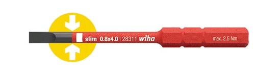 Сменное жало 2831-10 SoftFinish electric slimBit, шлиц 5,5x90