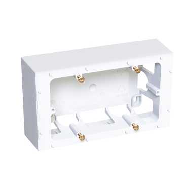 Коробка наружного монтажа 2х45 глубина 40мм R9003