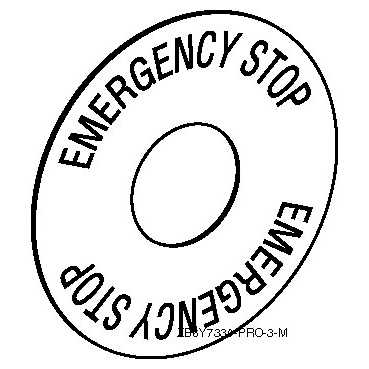 Маркировка "Emergency Stop"