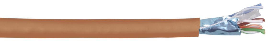 Кабель витая пара F/UTP кат. 6 4×2×23AWG solid LSZH 305м оранжевый
