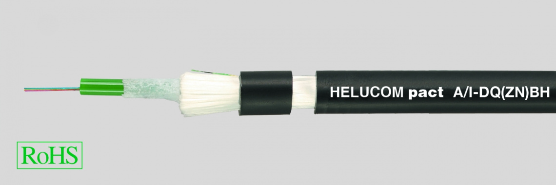 Оптоволоконный кабель для внутренней и наружной прокладки HELUCOM A/I-DQ(ZN)BH A/I-DQ(ZN)BH 4 G50/125