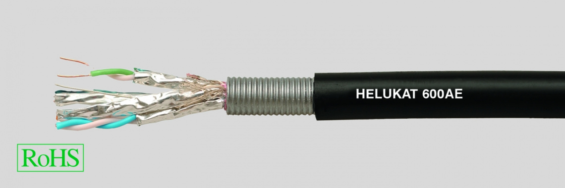 Кабель армированный HELUKAT 600AE S/FTP 4x2xAWG 23/1 FRNC/PE (-45градусов)