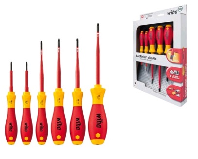 Набор отверток 3251 K6 SoftFinish® electric slimFix TORX®, изолированных (1000В), 6 предметов