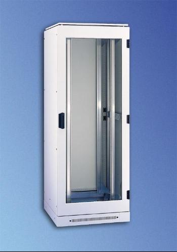 Шкаф "Miracel" 41U 800x900d NS25SR, стеклянная дверь, без боковых панелей, 4 экструдера с квадратной перфорацией, RAL 7035