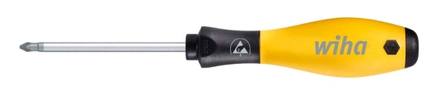 Отвертка SoftFinish ESD Pozidriv, диссипативная рукоятка (круглое жало) PZ 0x60