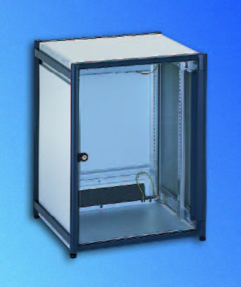 Шкаф "DoubleProRack" 6U 554x500d NSG605G, стеклянная дверь, панель для ввода кабеля