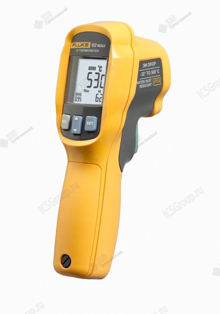 Термометр инфракрасный -30 +500 C, оптическое разрешение 10:1, разрешение 0,1 С, IP54