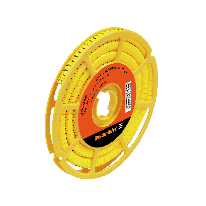 Маркировка PA2/4 символ "-" для провода 4-10ммкв цвет жёлтый, кат. (250шт)