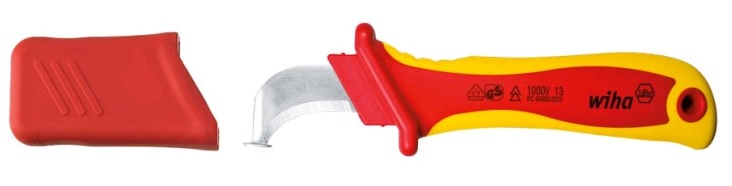 Нож VDE для снятия изоляции с круглых кабелей