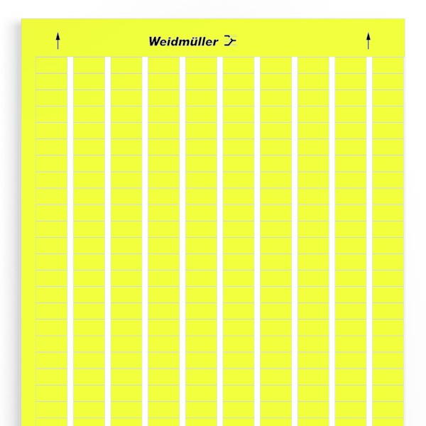 Маркировка для печати на лазерном принтере 17/9 ge-15,24х4,63 желтая (10шт)