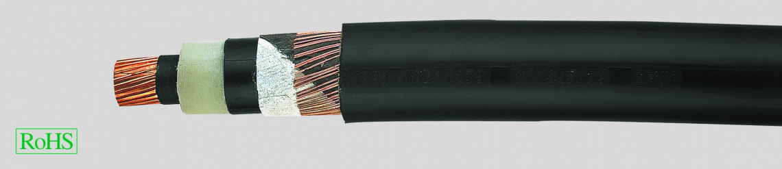 Кабель высоковольтный N2XS(F)2Y 6/10 1X300RM/25   кабель высоковольтный  0.6-1кV