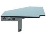 Рабочая поверхность (сменная) к столу 4.413.023.1 (Synergy starter desk) без монтажного материала, RAL 7035 с черной окантовкой