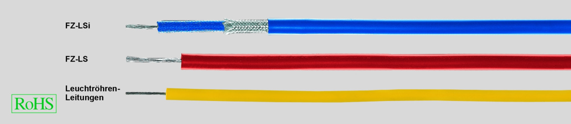 Провод высоковольтный  FZ-LSj   1м2  голубой  16kV   19*0,25