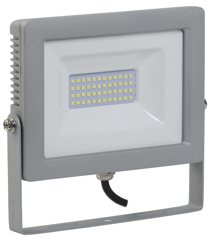Прожектор СДО 07-100 светодиодный серый IP65