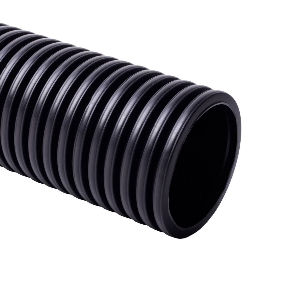 Труба двустенная гибкая УФ черная с протяжкой D=50мм KOPOFLEX KF 09050 (UVFA), в бухте 50 м