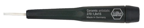 Шлицевая отвертка Ceramic с керамическим жалом 1.8 x15