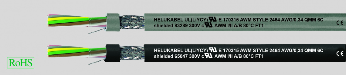 Кабель UL-CY (LiYCY) 10x0,23 qmm AWG 24, черный