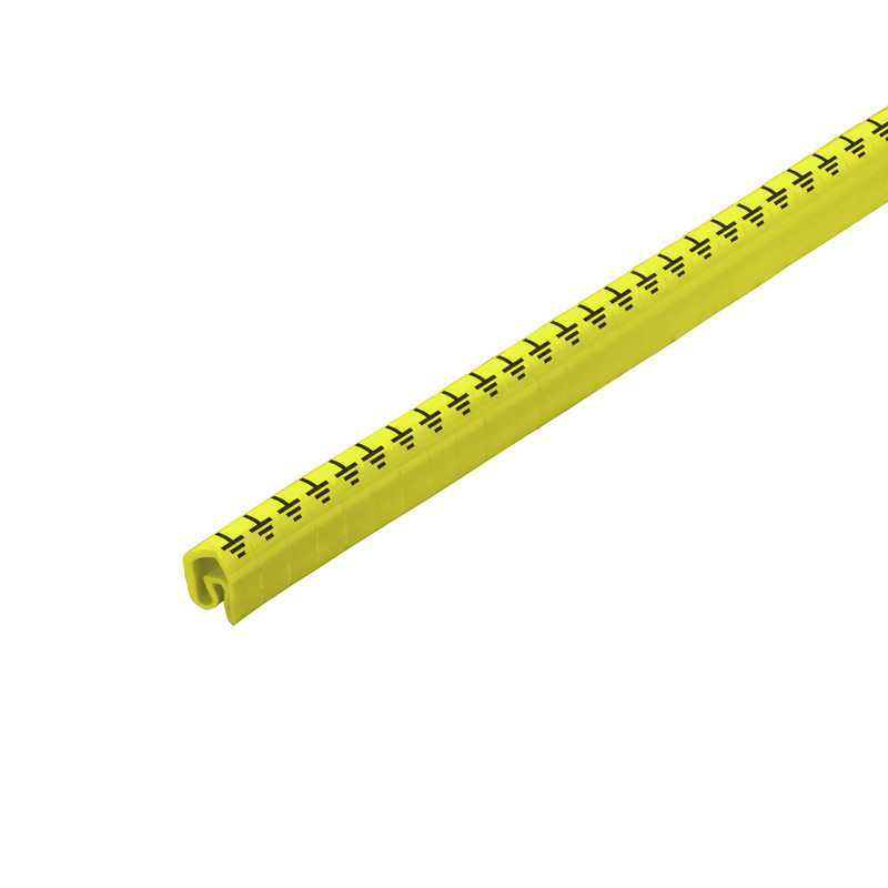Маркировка PA2/4 символ "Земля" для провода 4-10ммкв цвет жёлтый, кат. (250шт)