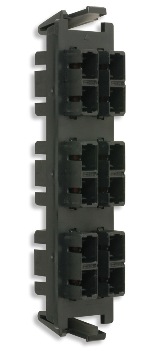 Модуль 6 x SC-дуплексных проходника (12-волокон), чёрный