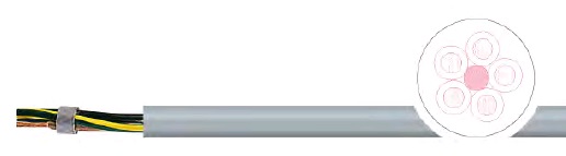 Кабель контрольный FLAME-JZ-H  FRNC 7G0.5, 300/500 В , малостойкий ПВХ, серый