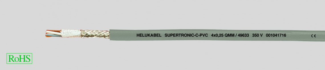 Кабель специальный SUPERTRONIC-C-PVC 3X0.34 экранированный, для использования в цепных транспортерах