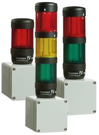 Сигнальная колонна BR 50-LED 3G/3D для применения во взрывоопасных зонах (2 уровня), красный/зеленый, 24V DC
