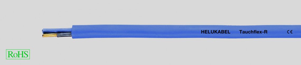 Кабель TAUCHFLEX-R 4X16мм2, гибкий Cu5,  круглый, для погружных насосов, глубина до 500м, 750в, -50С +90С,синий.
